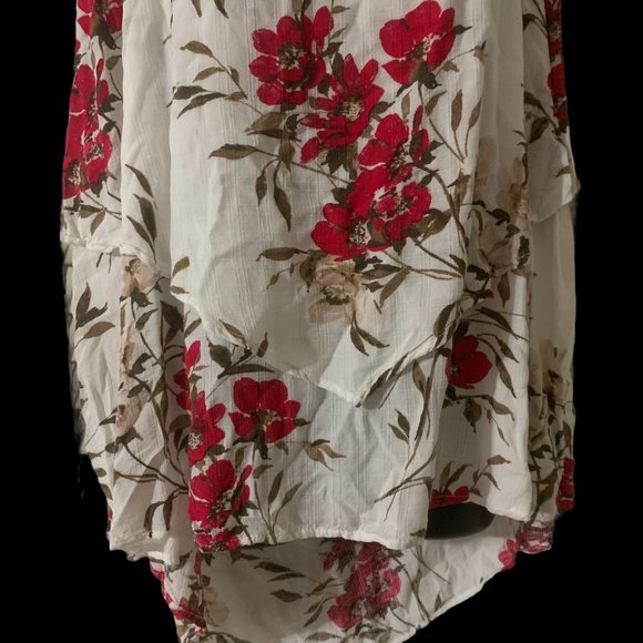 Torrid / 3 / White Floral Strappy Tank Top - Picture 5 of 6